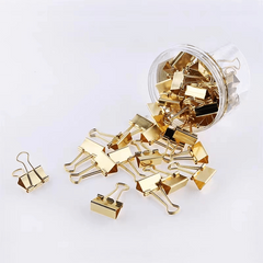 Golden Long Tail Clip Metal Binder Paper Clip Barrel Ticket Clip