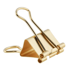 Golden Long Tail Clip Metal Binder Paper Clip Barrel Ticket Clip