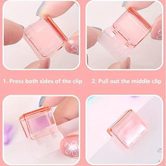 6pcs Clam Clip Binder Clips Transparent for Home School & Office