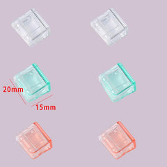 6pcs Clam Clip Binder Clips Transparent for Home School & Office