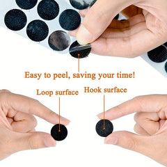 200pcs 0.59 Self Adhesive Dots Classroom Hook & Loop Tape Sticky Back