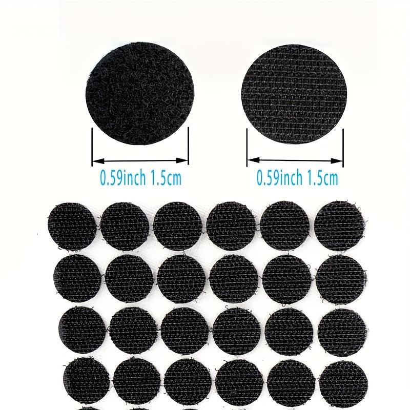 200pcs 0.59 Self Adhesive Dots Classroom Hook & Loop Tape Sticky Back
