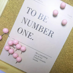 100pcs Pink Round Head Push Pins Map Thumb Tacks