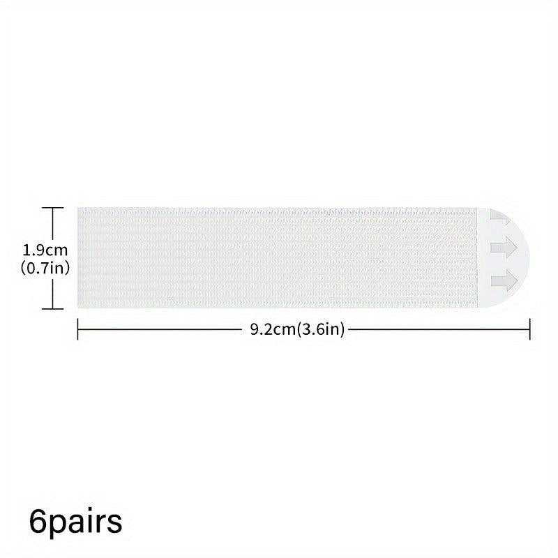 6 Pairs Hanging Non-marking Magic Button Removable Glue Hanging Strips