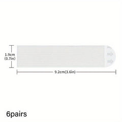 6 Pairs Hanging Non-marking Magic Button Removable Glue Hanging Strips