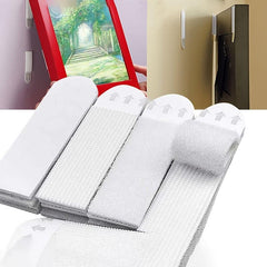 6 Pairs Hanging Non-marking Magic Button Removable Glue Hanging Strips