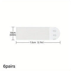 6 Pairs Hanging Non-marking Magic Button Removable Glue Hanging Strips