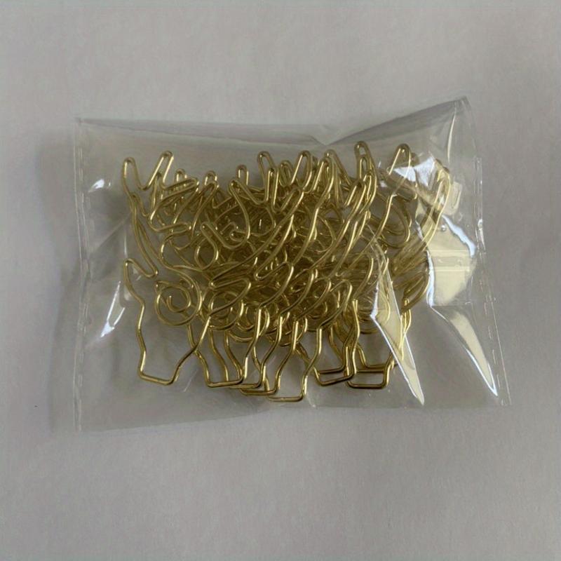 10 Pcs Deer Paper Clips Desk Organizers