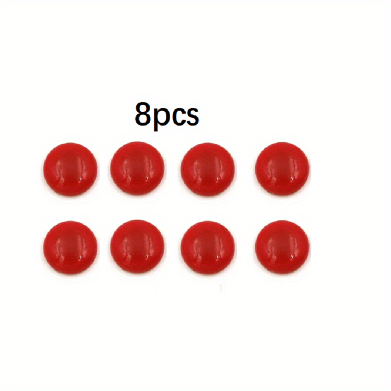8pcs 30mm Whiteboard Magnets Plastic Mushroom Magnets Multicolor Office Supplies
