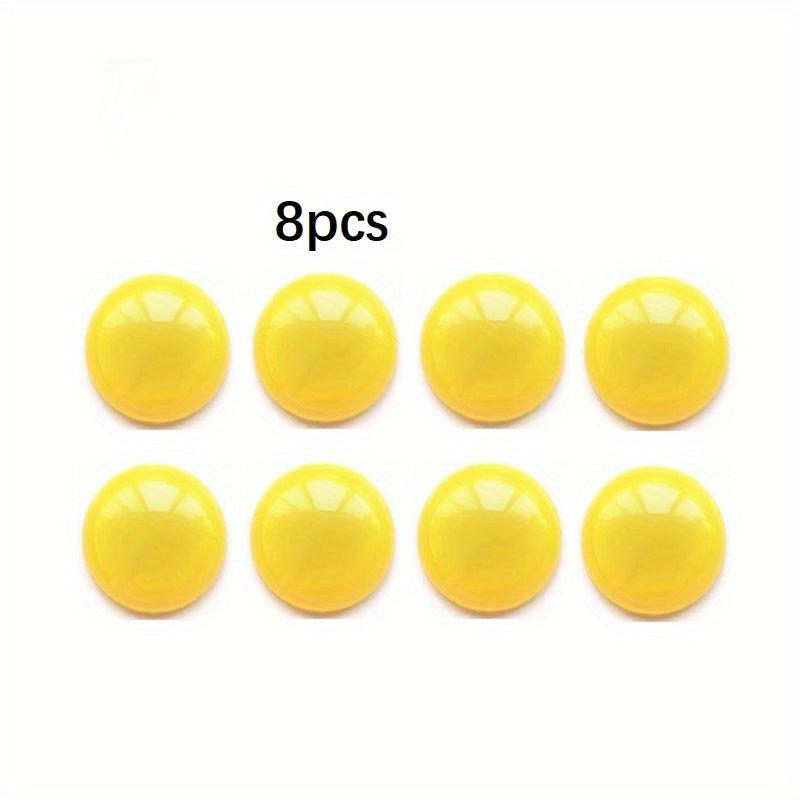 8pcs 30mm Whiteboard Magnets Plastic Mushroom Magnets Multicolor Office Supplies