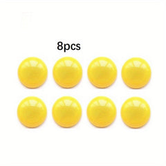 8pcs 30mm Whiteboard Magnets Plastic Mushroom Magnets Multicolor Office Supplies