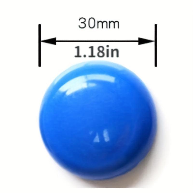 8pcs 30mm Whiteboard Magnets Plastic Mushroom Magnets Multicolor Office Supplies