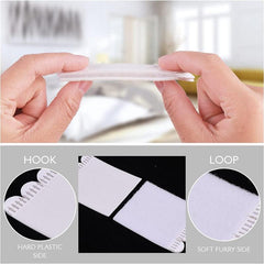 12 Pairs Adhesive Picture Hanging Tapes - No Tools Needed