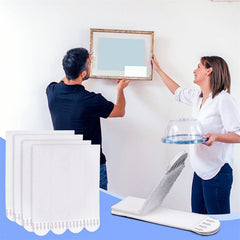 12 Pairs Adhesive Picture Hanging Tapes - No Tools Needed