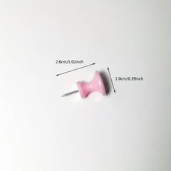 30pcs Pink Large Push Pins for Cork Board Jumbo Push Pin for Wall