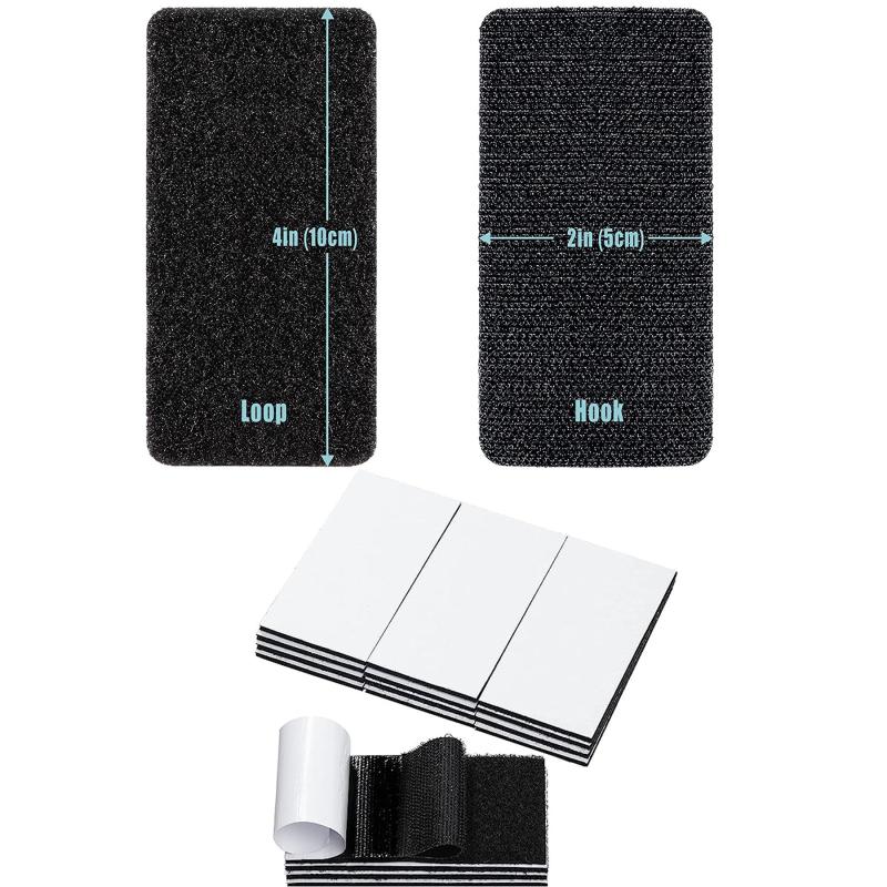 Hook and Loop Strips 1X4 Inch 25 Sets Double Sided Tape
