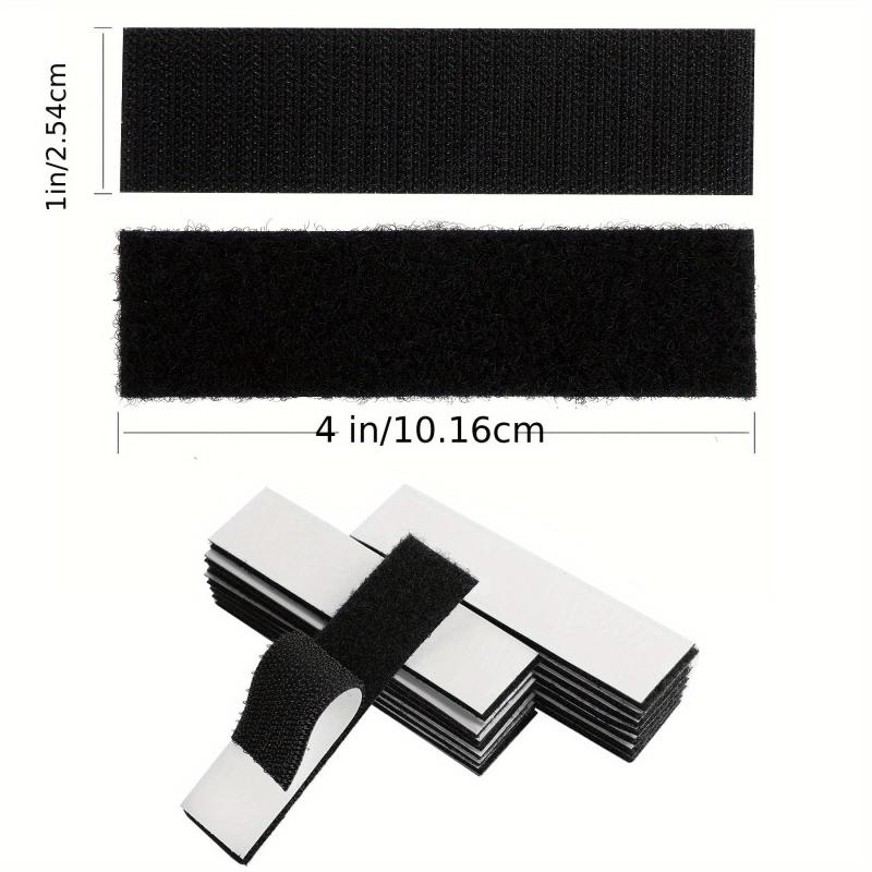 Hook and Loop Strips 1X4 Inch 25 Sets Double Sided Tape