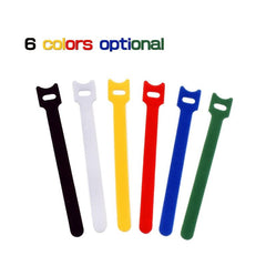 120pcs Releasable Cable Ties Hook And Loop Straps 6 Colors Optional