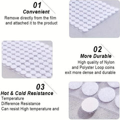 200pcs Self Adhesive Dots 0.79in Hook & Loop Fastener