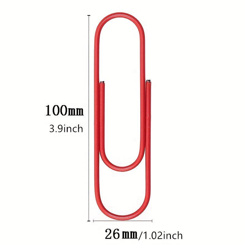 12pcs 100mm Big Paper Clips Sky Clip Bookmark Metal Office Accessories