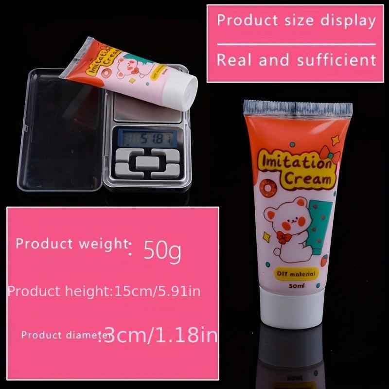 50ml DIY Simulation Cream Glue for Mobile Phone Shell Hairpin - Jelly Glue