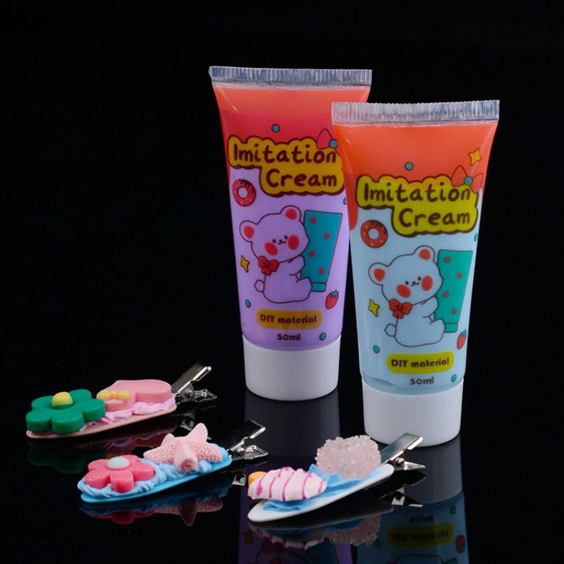 50ml DIY Simulation Cream Glue for Mobile Phone Shell Hairpin - Jelly Glue