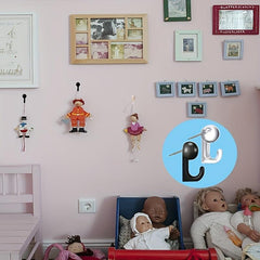 50 PCS Plastic Head Push Pin Hooks for Bulletin Board Home Wall