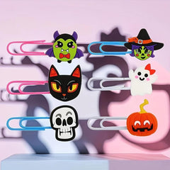 4pcs Halloween Paperclip Bookmarks Back To School Supplies Holiday