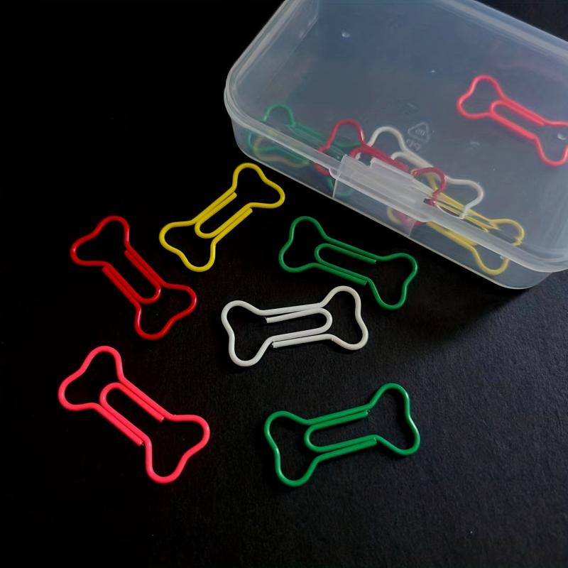 50pcs Dog Bone Paper Clips - Perfect Gift for Dog Lovers