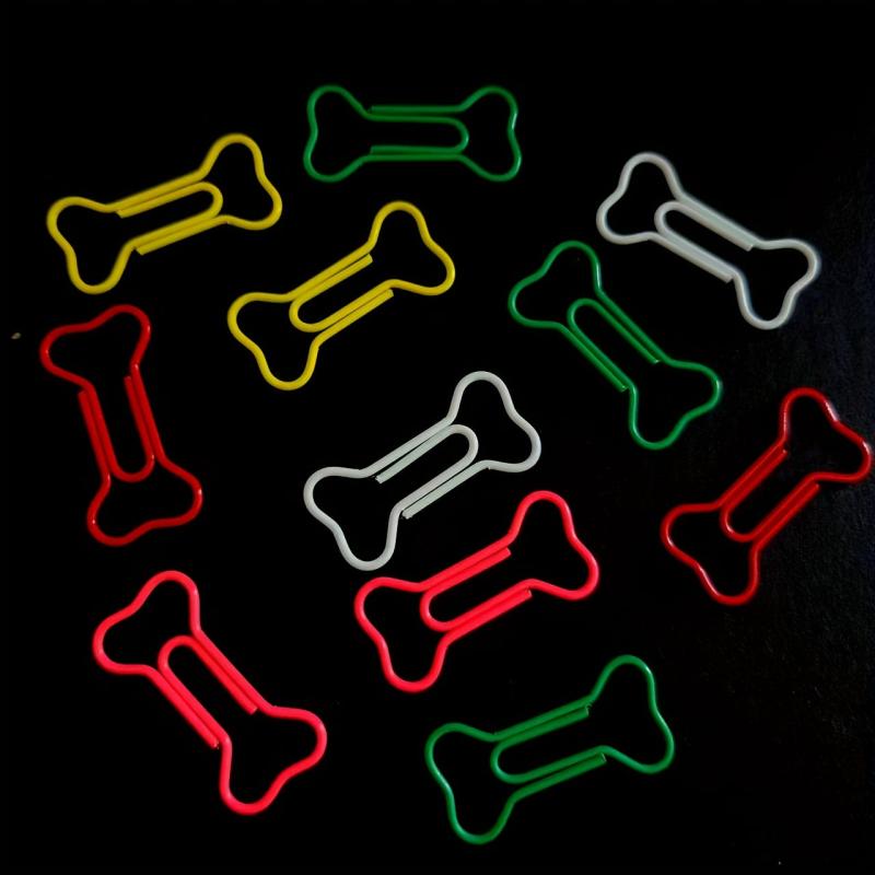50pcs Dog Bone Paper Clips - Perfect Gift for Dog Lovers