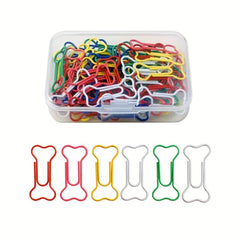 50pcs Dog Bone Paper Clips - Perfect Gift for Dog Lovers
