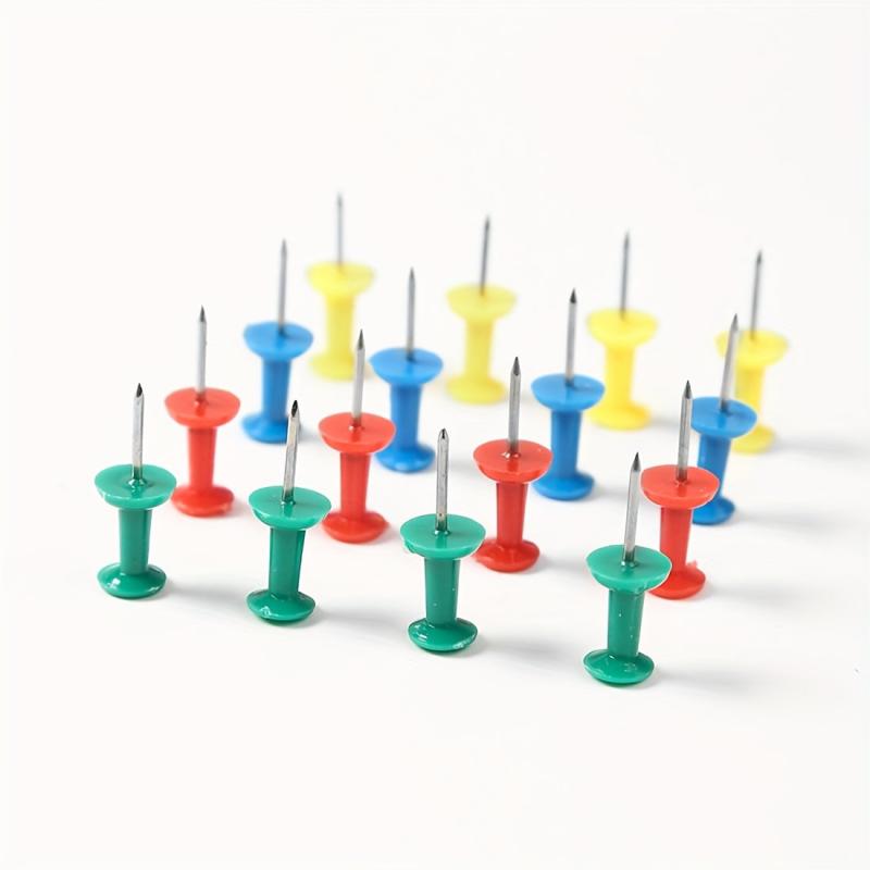 50 Racer Shaped Push Pins Cork Board Large Head Pins, Metal Marker Pins