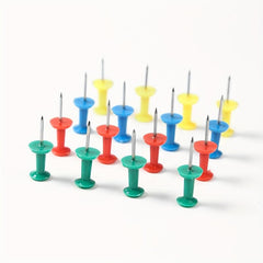 50 Racer Shaped Push Pins Cork Board Large Head Pins, Metal Marker Pins