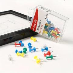 50 Racer Shaped Push Pins Cork Board Large Head Pins, Metal Marker Pins