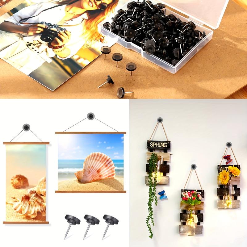 100pcs Plastic Thumb Tacks for Wall Organization