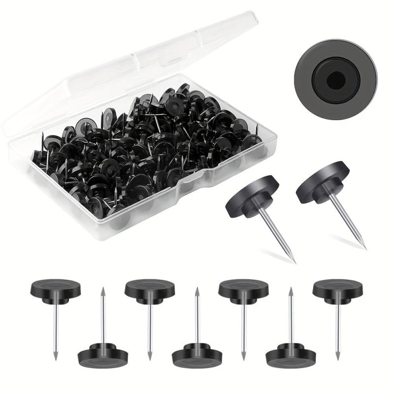 100pcs Plastic Thumb Tacks for Wall Organization