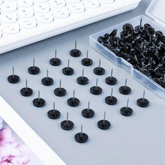 100pcs Plastic Thumb Tacks for Wall Organization