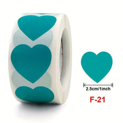 2pcs Colorful Heart Sticker Pack