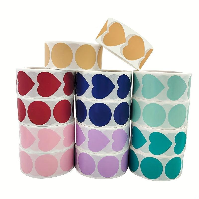 2pcs Colorful Heart Sticker Pack