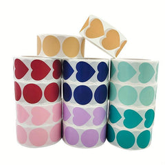 2pcs Colorful Heart Sticker Pack