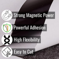 Adhesive Magnetic Sheets 8x10 2mm with Backing