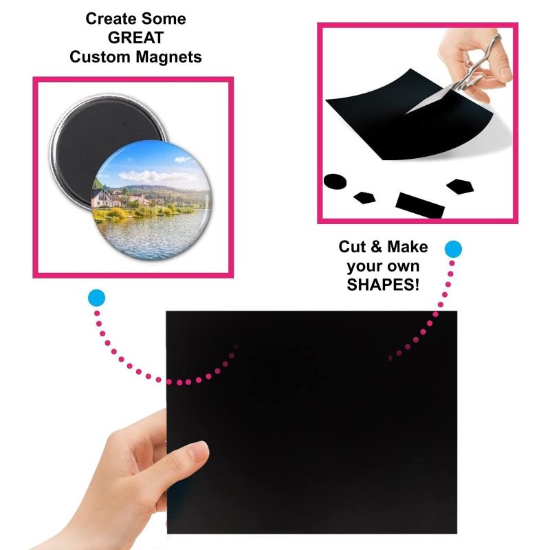 Adhesive Magnetic Sheets 8x10 2mm with Backing