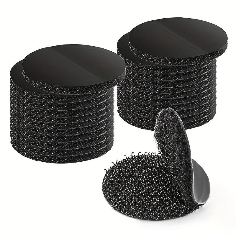 40pcs Adhesive Dots 2.54cm Circle Double Sided Sticky Back Hook And Loop