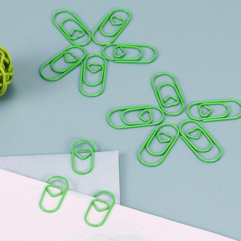 50pcs Love Purpose Non Slip Paper Clips for Home & Office
