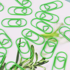 50pcs Love Purpose Non Slip Paper Clips for Home & Office