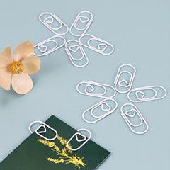 50pcs Love Purpose Non Slip Paper Clips for Home & Office