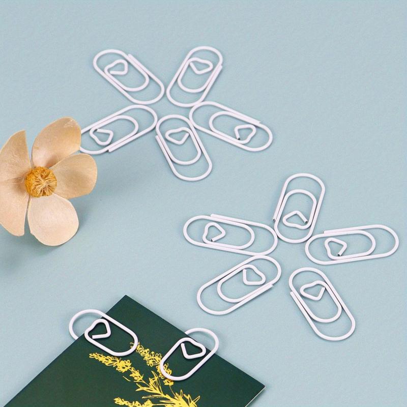 50pcs Love Purpose Non Slip Paper Clips for Home & Office