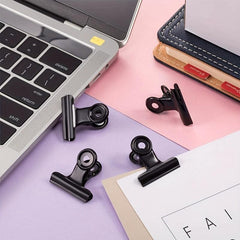 5pcs Small Bulldog Paper Clips Metal Binding Clips For Photo Clips
