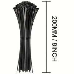 1000pcs Zip Ties Cable Wire Tie Plastic Wire Cord Straps