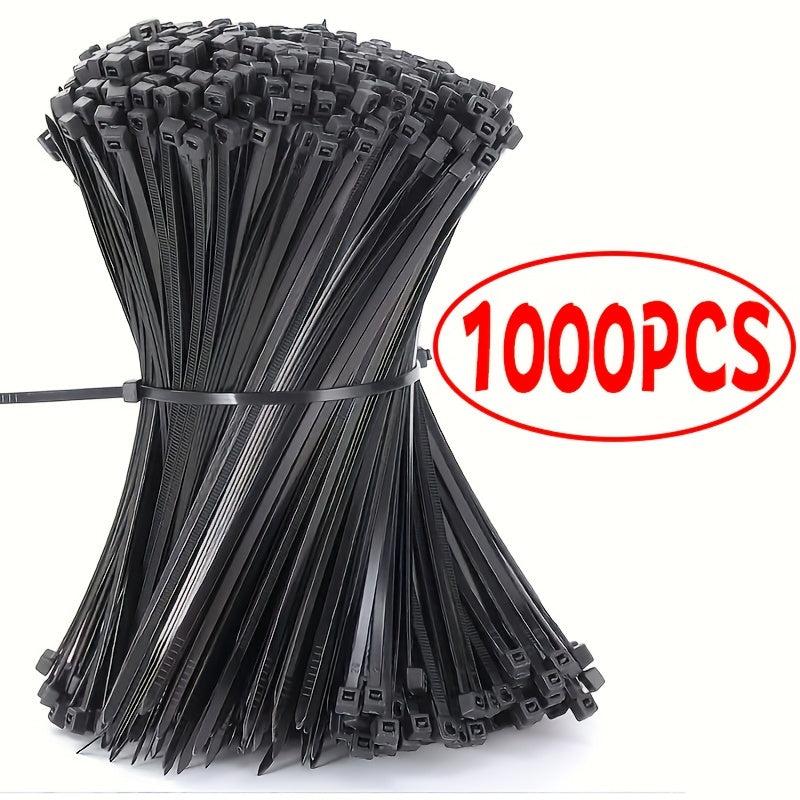 1000pcs Zip Ties Cable Wire Tie Plastic Wire Cord Straps